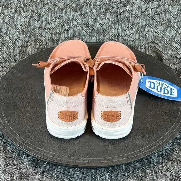 Hey Dude Wendy Washed Canvas Sneaker Rose cloud 8 - Picture 5 of 8